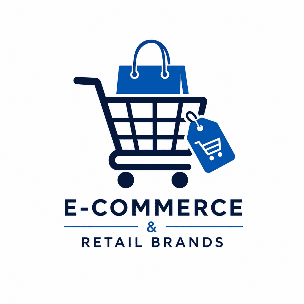 E-commerce and retail brand digital marketing icon by Angelspire